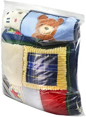 [ 40 COUNT ] Jumbo 5 Gallon Resealable Bag with Zipper Top - 2 MILL THICK - Storage Bags - Extra Large 18" x 24" for Seasonal Clothing, Blanket, Linens, Pillows Total of 40 Bags