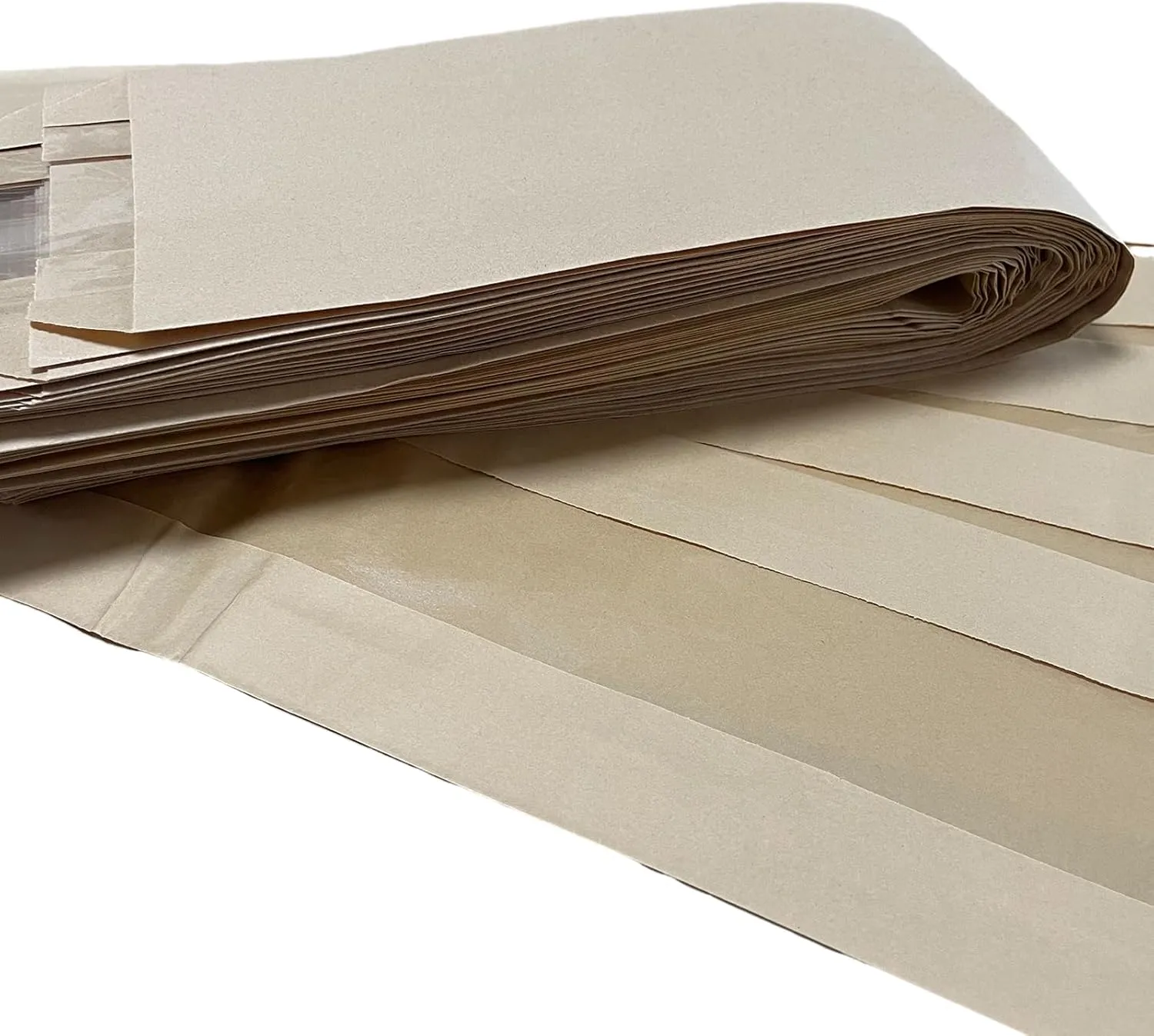 100 Pack Baguette Bags,Kraft Paper Bread Bags for Homemade Bread, Long French Bread Bags with Clear Front Window(23.5 x 4.3 x 1.6 Inch)