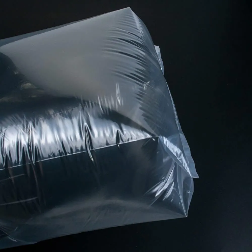 100 Pcs Bread Bags with Ties - 8" x 18" Clear Gusseted Bread Bags for Homemade Bread and Bakery Loaf