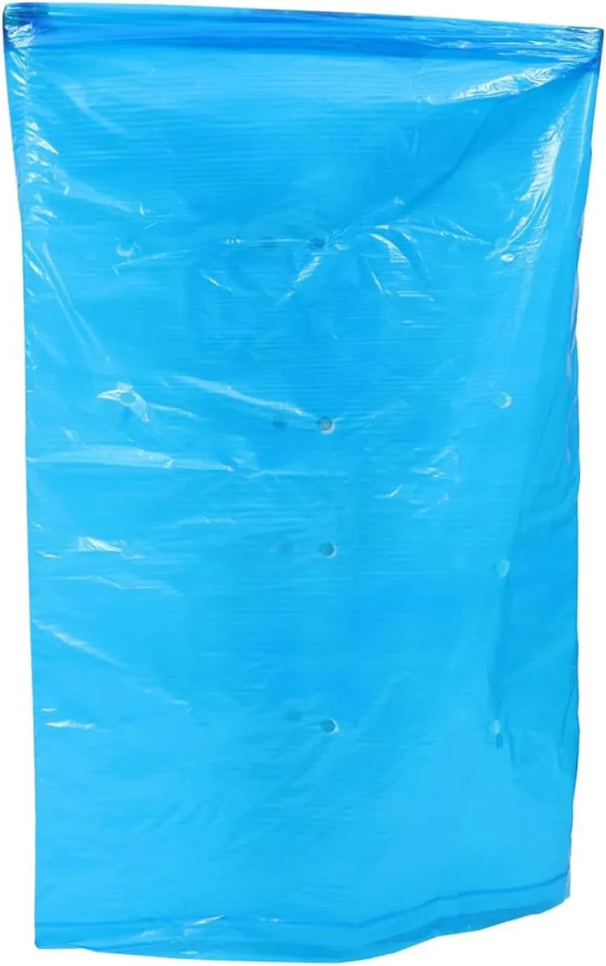 10PCS Banana Grow Bags, Plastic Banana Protection Covers, 150 * 80cm/59 * 31in. Sun Protection Fruit Bags, Yellow Banana Keepers, Rainproof for Fruit (Blue)