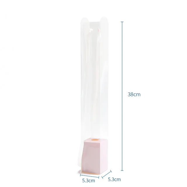 10pcs Transparent PVC Single Flower Wrapping Box