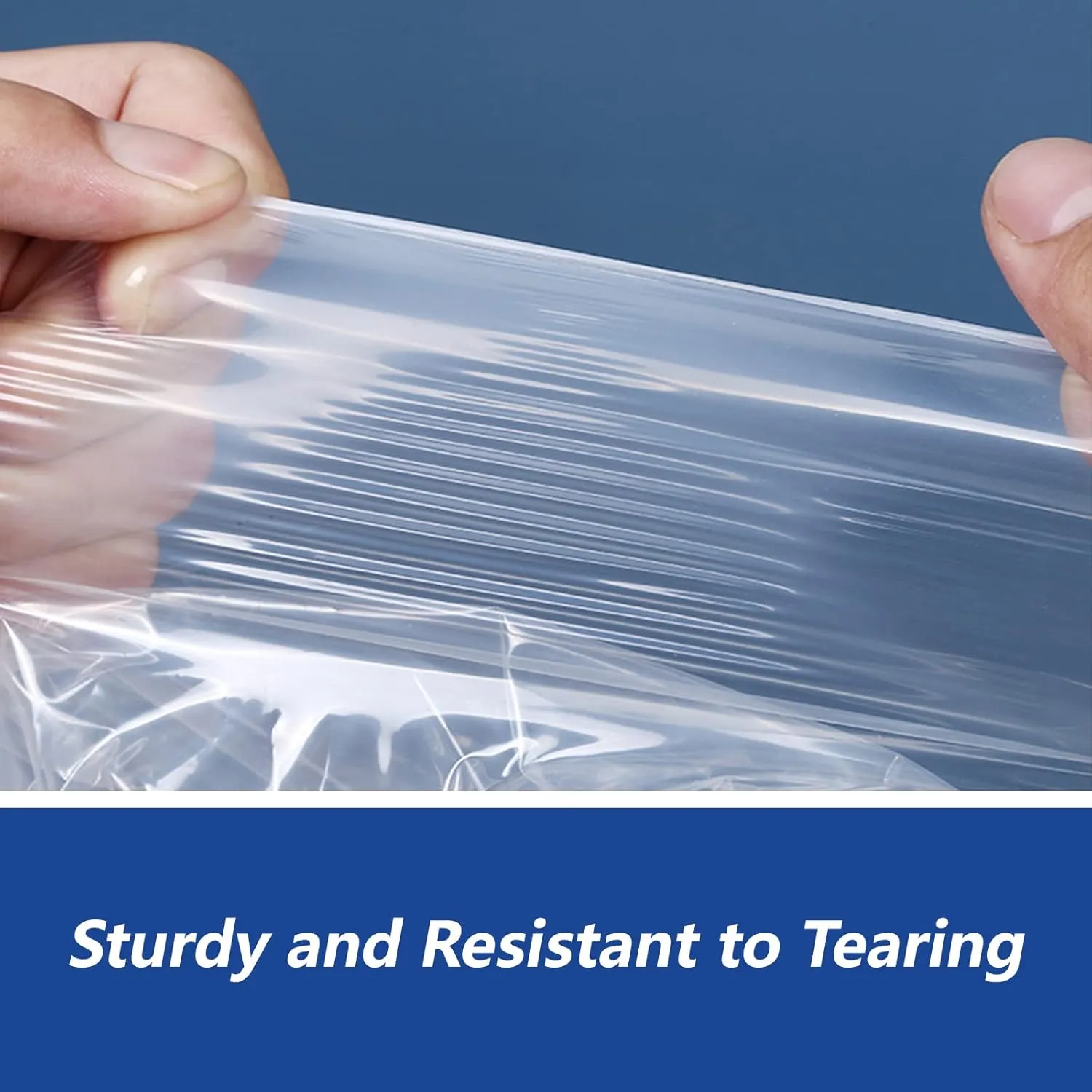 10" x 13" (100 Count) Self Seal Clear Poly Bags with Suffocation Warning for Packaging, Shipping, Clothing, Shirts & FBA - Resealable Adhesive