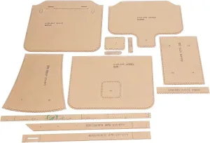 12Pcs DIY Wallet Leather Acrylic Templates Clear Acrylic Shoulder Bag Pattern Template Handbag Pattern Stencil Template for Leather Hand Craft DIY Tool for Leather Craft Quilting Sewing Tool