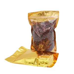 18x26 Reusable Foil Gold Ziplock Bag Full Window