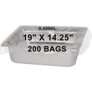 19X14.25 inches Poly Pan Liners 0.48 Mil Half Bun Pan Sheet PTL