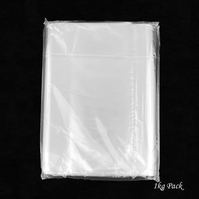 1kg Pack Of High-Quality Five-Star Transparent Poly Bags In Four Sizes