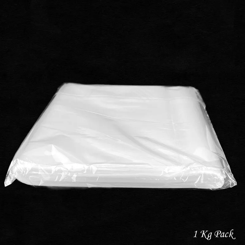 1kg Pack Of High-Quality Five-Star Transparent Poly Bags In Four Sizes
