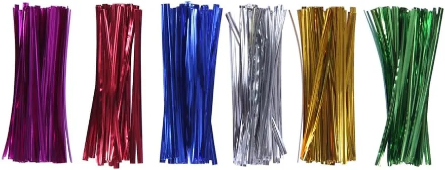 200 10x13 Clear Gift Favor Bags with Twist Ties - 1.4 mils Thickness OPP Plastic Bags (10'' x 13'')