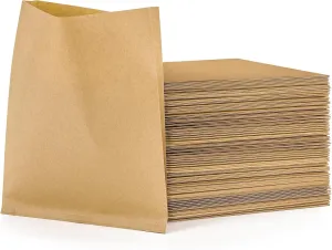 200 Pack Kraft Paper Sandwich & Cookie Bags, Greaseproof, Wax-lined Pastry Bags for Snack, Treats, Bread, Baked Goods, Fries, Muffin (5.7x7 Inch)