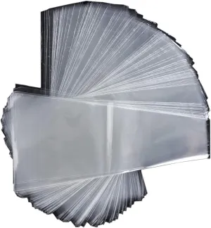 200 Pieces Transparent Flower Bouquet Bag Plastic Bags Flower Bouquet Sleeve Clear Cellophane Bags Rose Packaging Bags Height 15" Upper Width 5.9" Bottom Width 1.57"