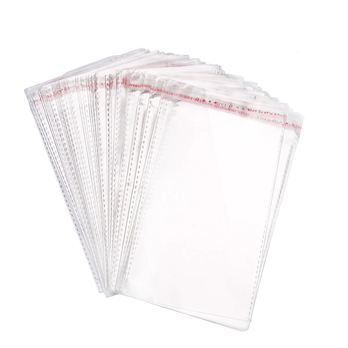 200mmx300mm 40um (100pcs) - Self Sealing Cellophane Resealable Poly Bags