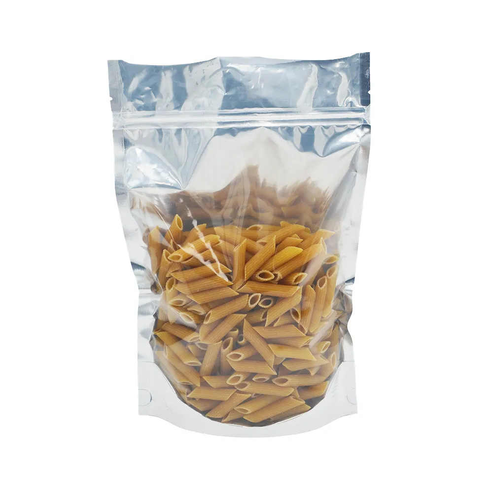 20x30 Reusable Foil Silver Ziplock Bag Full Window
