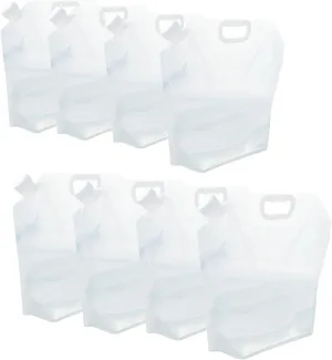 21 Gallons (8 pcs, 2.6 Gallons Each), Water Storage Containers, Foldable Water Bag, BPA-Free, Premium Collapsible Water Jug, and Water Containers, for Camping, Hiking, Emergency Water Storage
