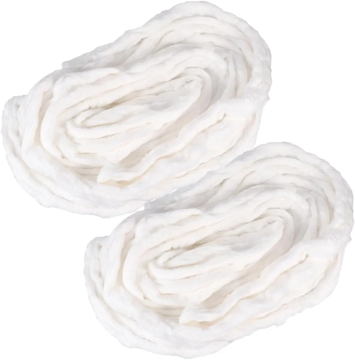2Bags Cotton Beauty Coil for Makeup and Manicures Soft Skin Friendly Cotton Roll for Salon and Home Use for Hair Styling and Cleansing Per Bag