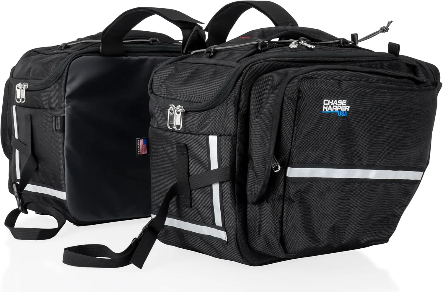 3300 Saddle Bag Set - Water-Resistant, Tear-Resistant, Industrial Grade Ballistic Nylon w/Thermoplastic Insert, Anti-Scratch Material on Inward Facing Wall
