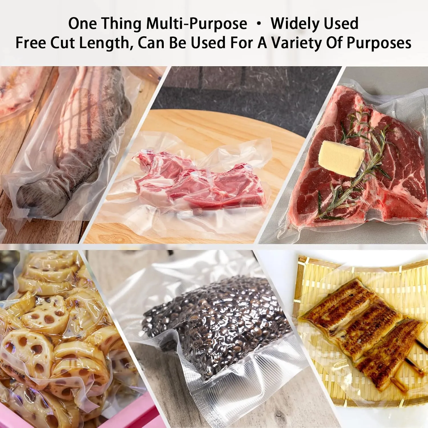 4.7" x 7.8" Vacuum Sealer Bags,Heavy Duty Pre-Cut Design Commercial Grade Food Sealable Bag for Heat Seal Food Storage,Smell Proof Bags Boilsafe to 280°F Freezable, Resizable,Reuseable (100Pcs)