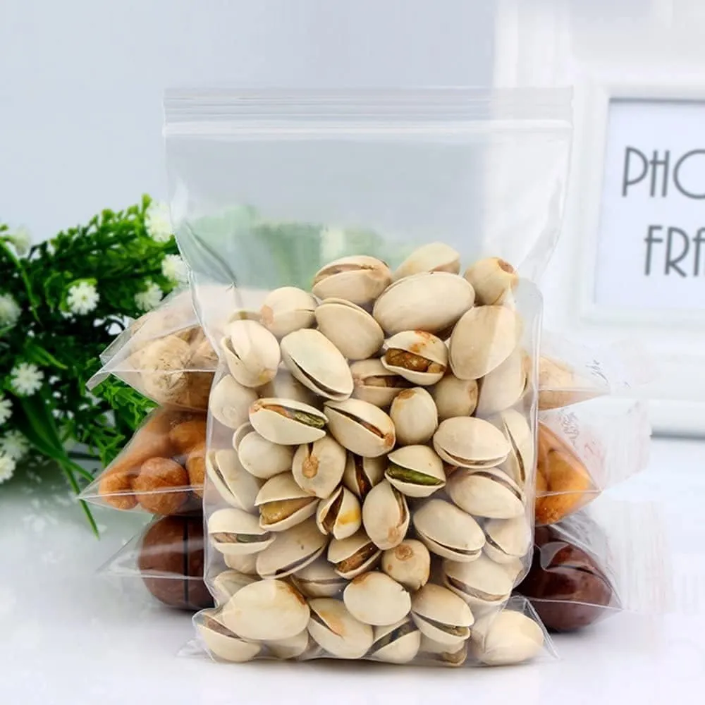 4" x 6" (1000pcs) 4 Mil Clear Reclosable Bags, Heavy Duty Small Plastic Clear Reclosable Poly Durable Zipper Bags