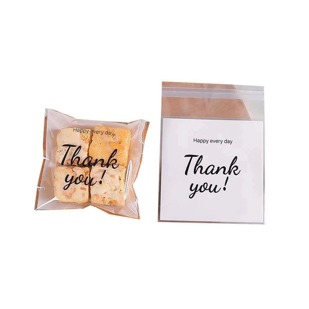 500 Pack Self Adhesive Cookie Packaging Bags Vibrant Designs OPP Material