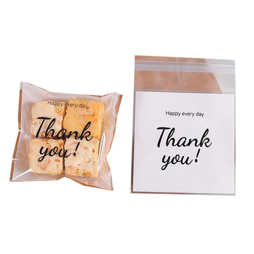 500 Pack Self Adhesive Cookie Packaging Bags Vibrant Designs OPP Material
