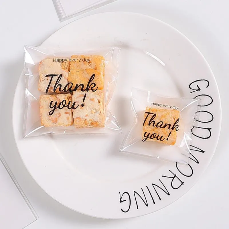 500 Pack Self Adhesive Cookie Packaging Bags Vibrant Designs OPP Material
