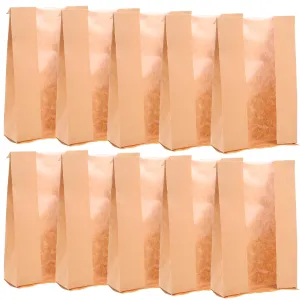 60pcs Bread Bags Homemade Bread Pouch Transparent Window for Baking Toast Sandwiches Holiday Treats Party Favor