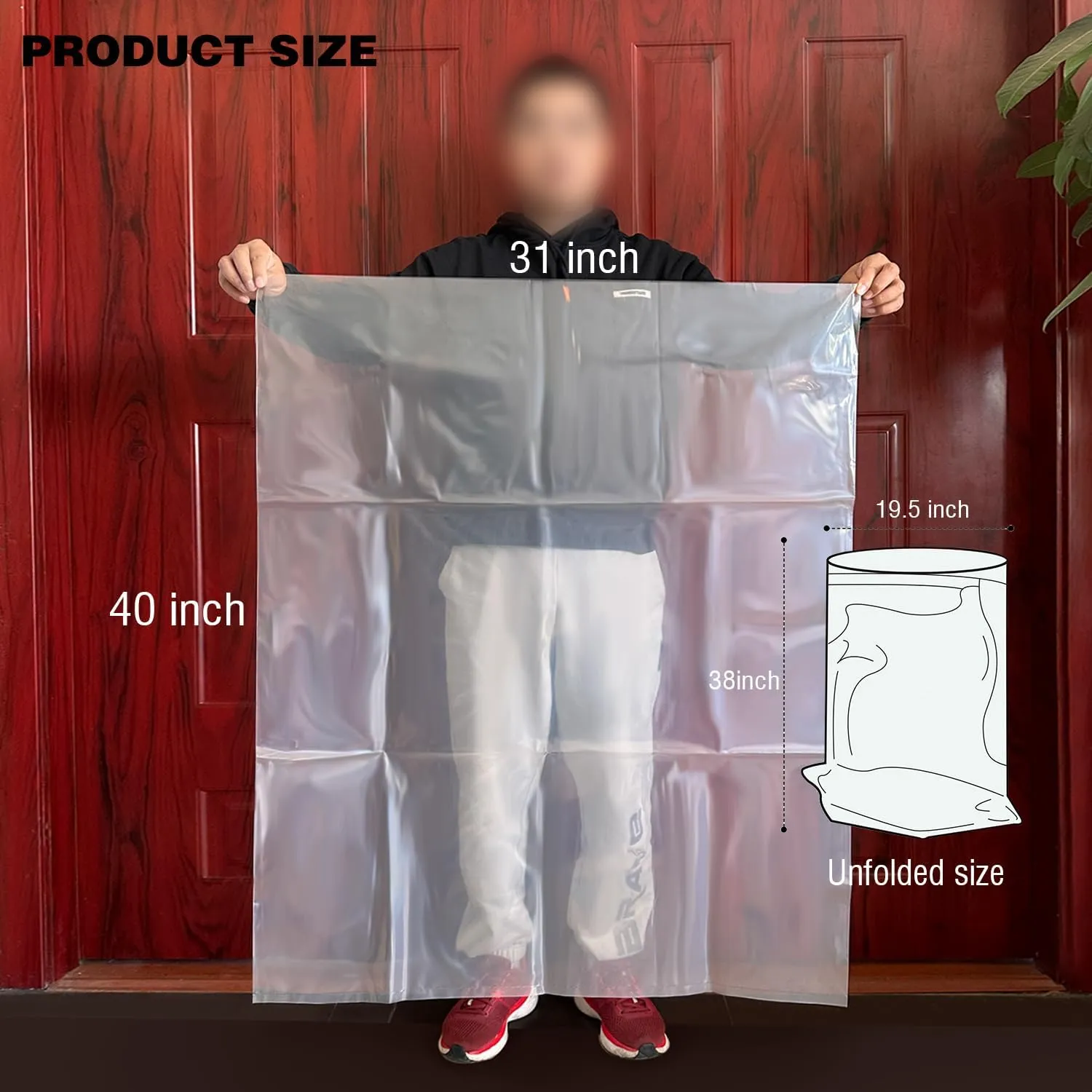 70 Gallon Dust Collector Bags 6pcs one-sided 3.5 mil 31"x40"(width x length) For Harbor Freight Central Machinery Dust Collectors