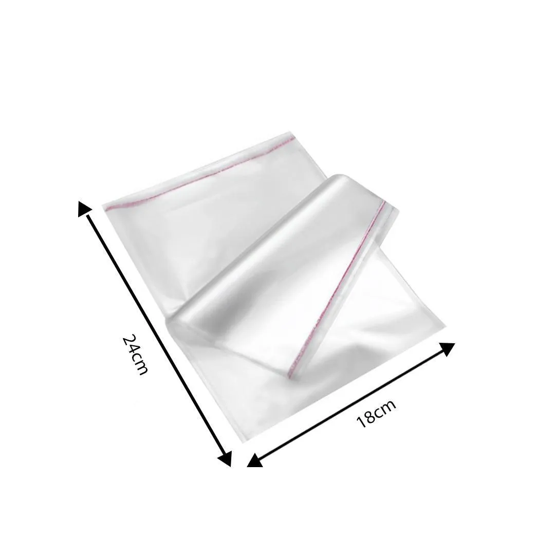 7x9 Inch | Cellophane Bags Transparent  Self Sealing Envelope Crystal Bag  | Pack of 100