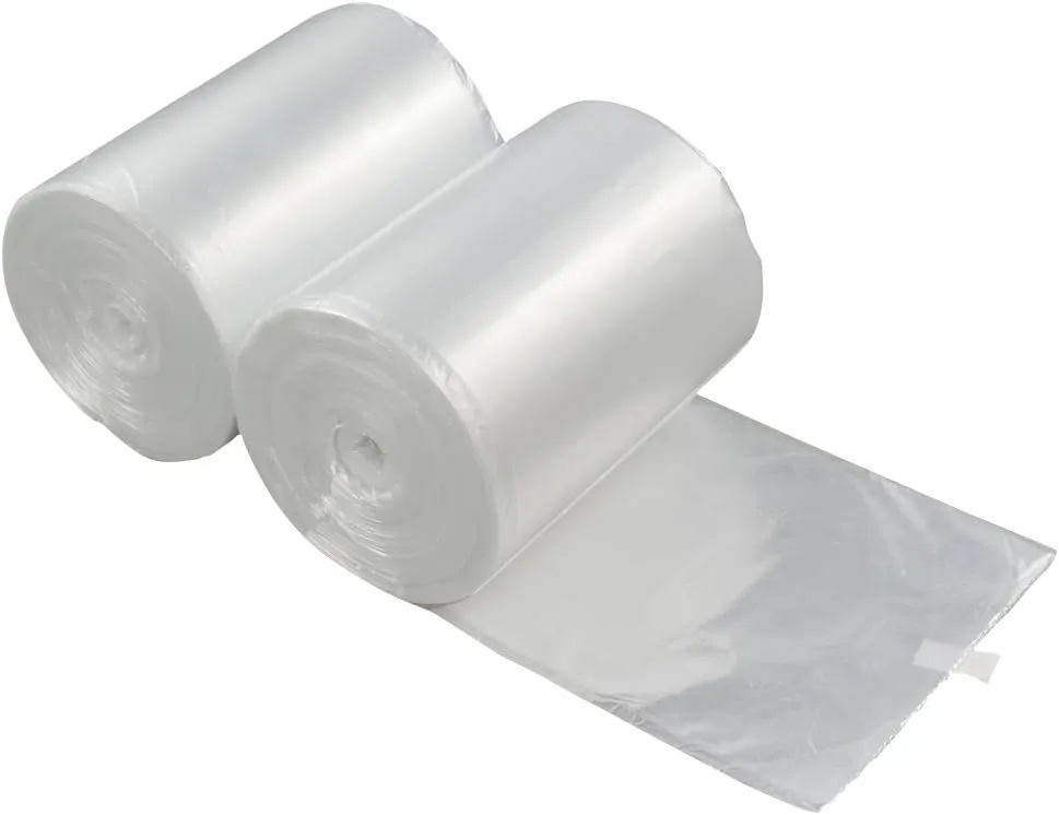 8 Gallon Medium Trash Bags, Clear, 2 Rolls/220 Counts