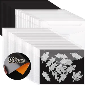 80 PCS Stamp and Die Storage Bag and Rubber Magnetic Sheets,die Storage Set for Storage Die Cutting, DIY Scrapbooking