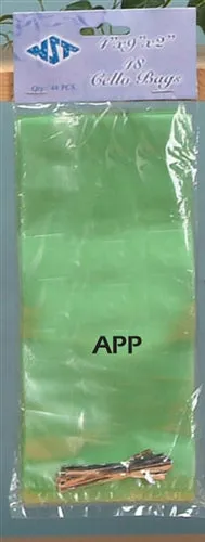 9" Cellophane Gift Bags w/ Twist Tie (Small) (48 Pcs)