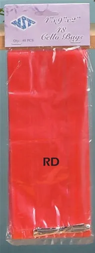 9" Cellophane Gift Bags w/ Twist Tie (Small) (48 Pcs)