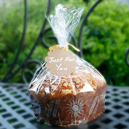 9" Cellophane Gift Bags w/ Twist Tie (Small) (48 Pcs)