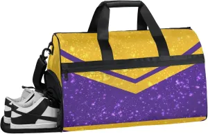 Abstract Gym Bag for Womens Mens with Shoes Compartment, Geometric Patterns Duffle Bag for Airplane Sport Gym Tote Bags Yoga Waterproof Weekender Travel Bag