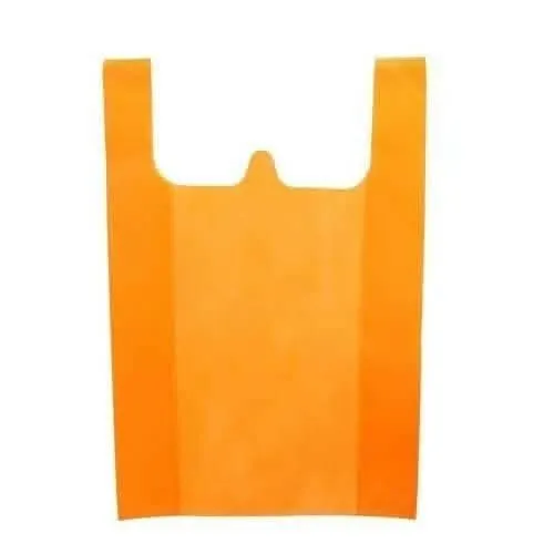 Agrashri Enterprises W-Cut Carry Bags (Orange, Pack of 100)