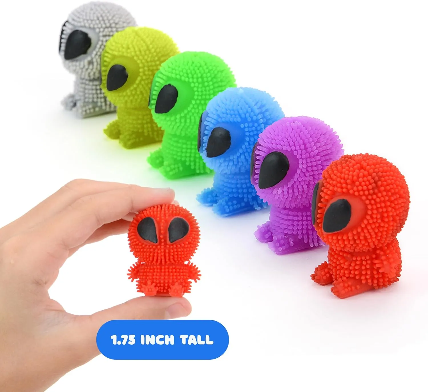 Alien Toys for Kids - 1.75 Inch Alien Toys for Kids - Funny Squishy Toys for Party Favors, Goody Bags, Classroom Prizes - Mini Puffer Ball - Pack of 48 - Easter Basket Stuffers