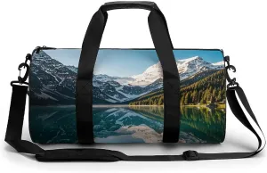 Alpine Lake Gym Bag Sport Gym Tote Bag Lightweight Duffle Bag Carry On Weekender Bags for Women Men