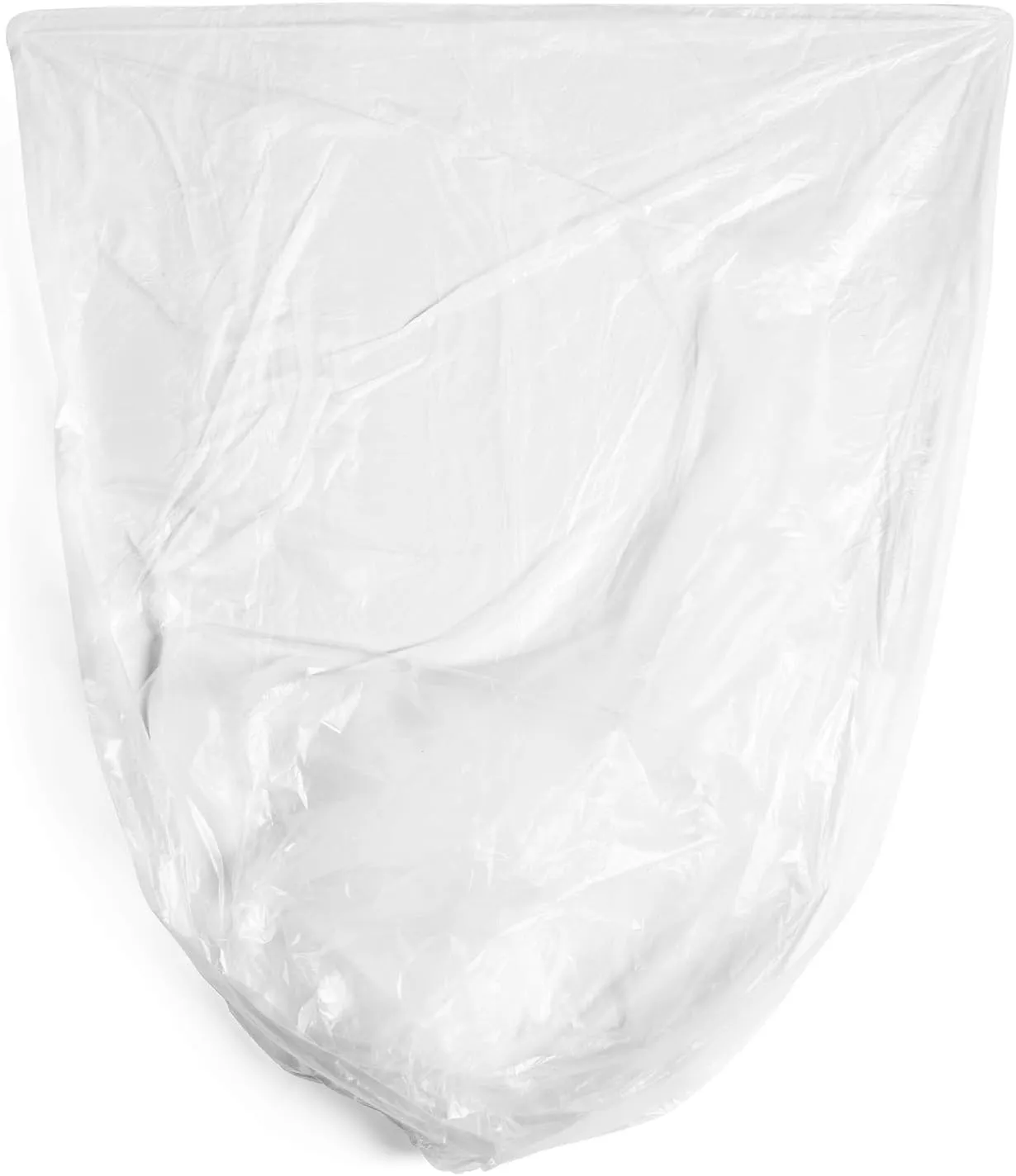 Aluf Plastics 45 Gallon Clear Trash Bags (250 Count) With BioFlex Technology - 40" x 48" - 16 Micron Equivalent High Density Garbage Bags