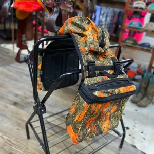 Amish Made Orange Camo Detachable Saddle Bags