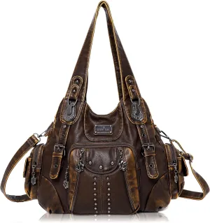 Angel Kiss Purses for Women Soft PU Leather Large Hobo Bags for Women Shoulder Bag
