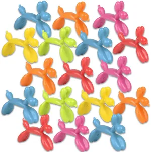 ArtCreativity Balloon Dog Bendable Toys Set of 48, Mini Dogs Toy in Assorted Colors, Mini Figures, Pinata Stuffers, Balloon Dog Party Favors, Goody Bag Fillers for Birthday Party Favors for Kids