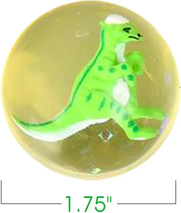 ArtCreativity High Bounce Balls with 3D Dinosaur Inside, Set of 12, Dino High Bounce Balls for Kids, Outdoor Toys for Encouraging Active Play, Dinosaur Party Favors & Pinata Stuffers for Boys & Girls