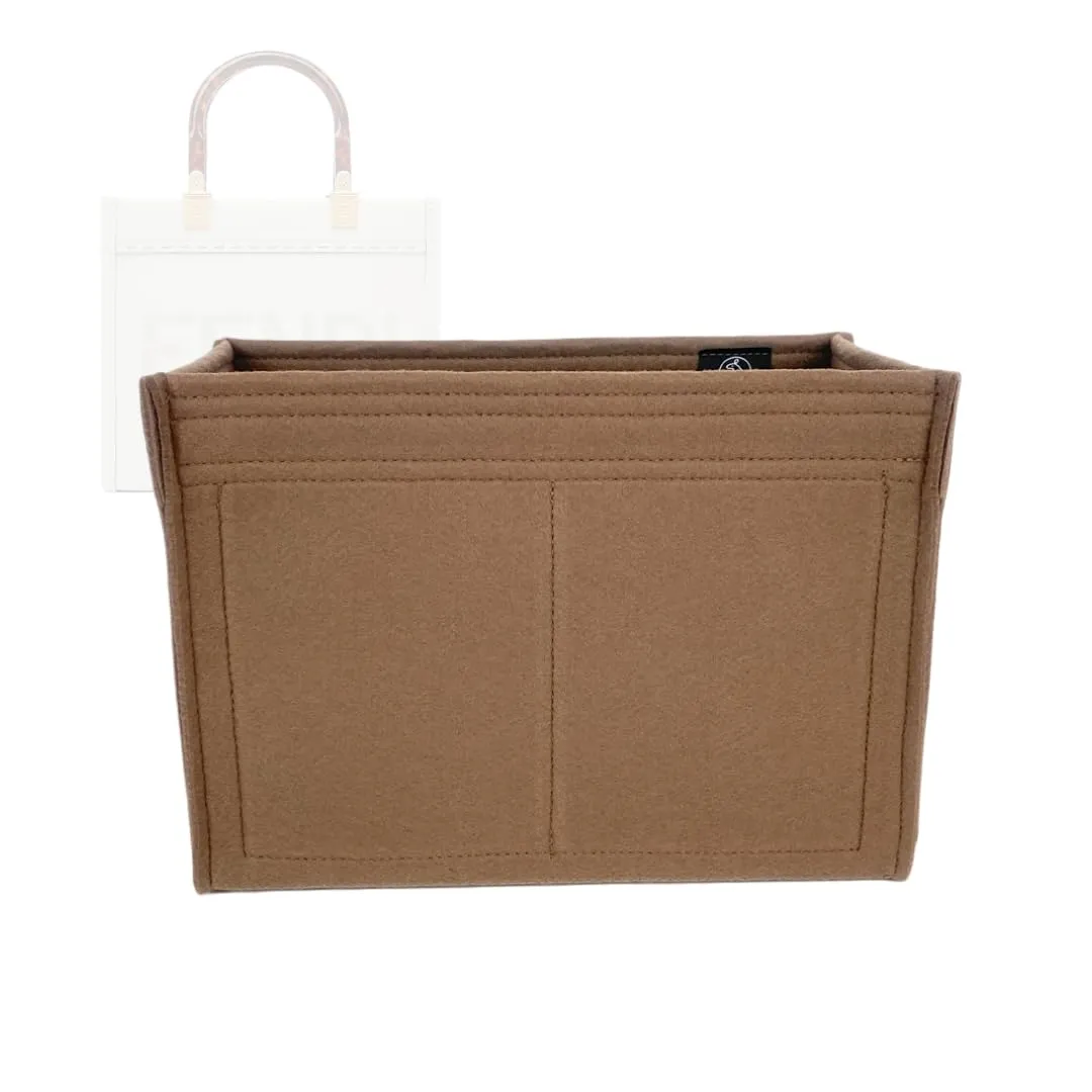 Bag Organizer for Fendi Sunshine Tote Small (Bag Length: 25.5cm | 10″) - Premium Felt Purse Handbag Insert Liner Shaper (Handmade) Soft Structure Support (25 Color Options)