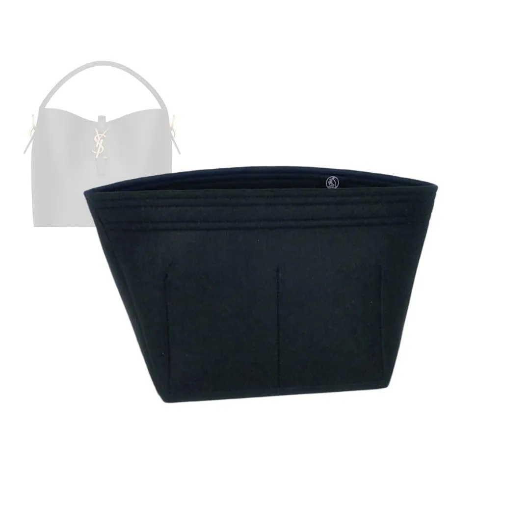 Bag Organizer for Saint Laurent LE 37 Bucket Bag - Premium Felt Purse Handbag Insert Liner Shaper (Handmade) Soft Structure Support (20 Color Options)