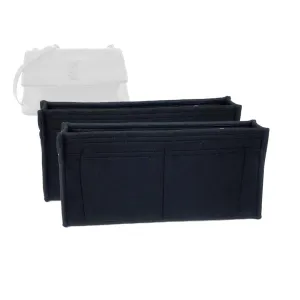 Bag Organizer for Saint Laurent West Hollywood Shoulder Bag (Set of 2) Bag - Premium Felt Purse Handbag Insert Liner Shaper (Handmade) Soft Structure Support