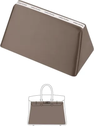 Bag Pillow for Birkin 25, Pillow Insert Compatible with Hermes Birkin Bags, Lightweight and Smooth Bag Shaper with Soft Memory Foam (Etoupe grey, BK25)