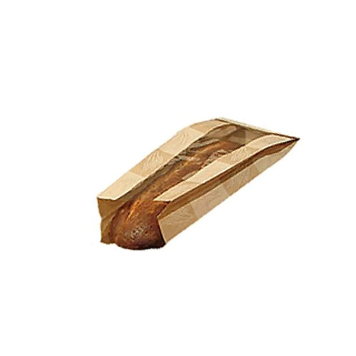 Bagcraft Papercon 300863 EcoCraft Dubl-Panel Bread Bag, 17-3/4" Length x 6-1/2" Width x 2" Height, Artisan (Case of 500)