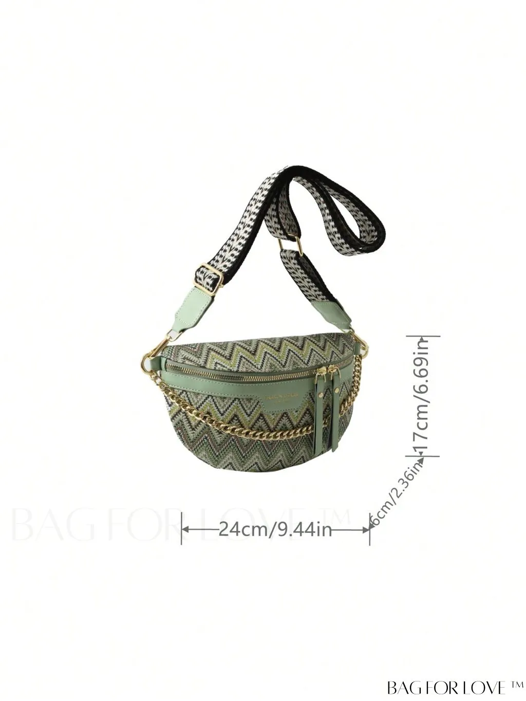BagForLove - Compact Vintage Geometric Fanny Pack