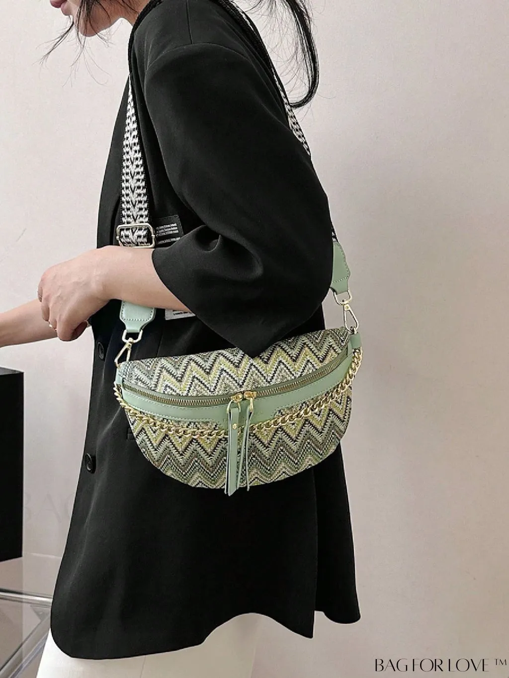 BagForLove - Compact Vintage Geometric Fanny Pack
