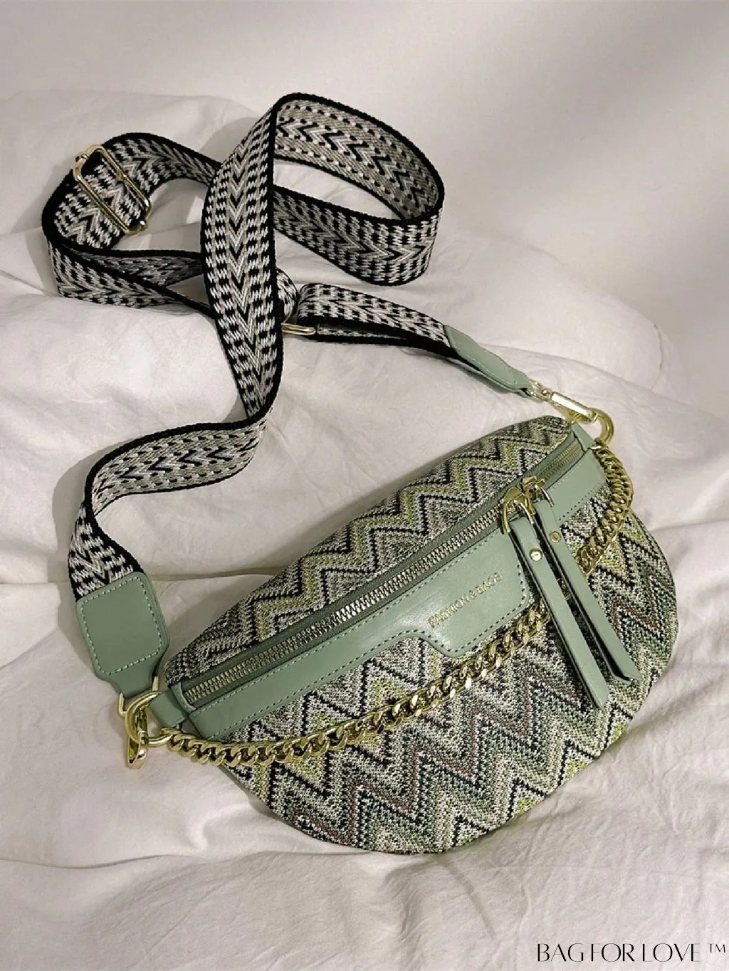 BagForLove - Compact Vintage Geometric Fanny Pack