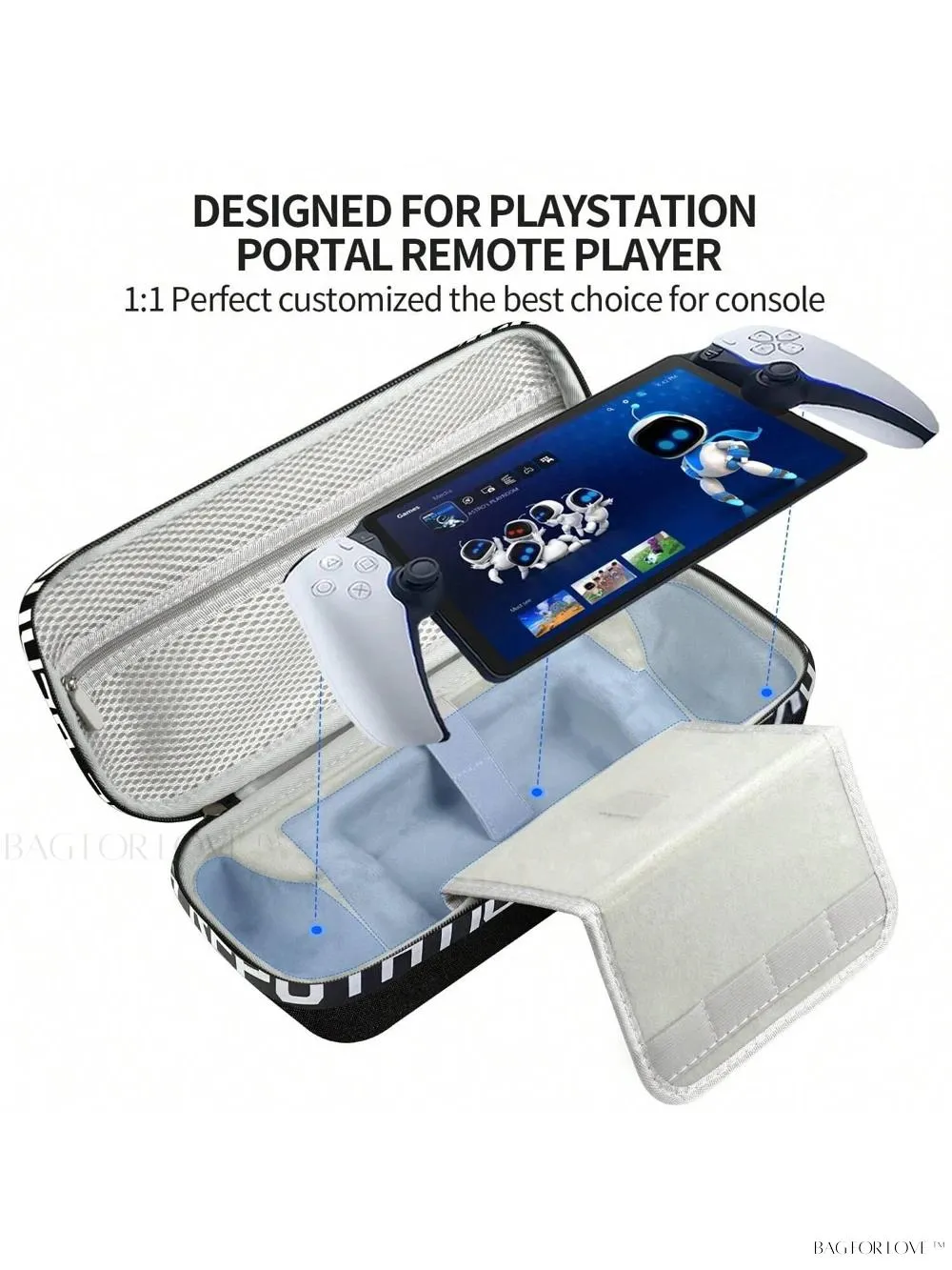 BagForLove - Large Capacity Storage Bag for PS VR Travel and Home Use
